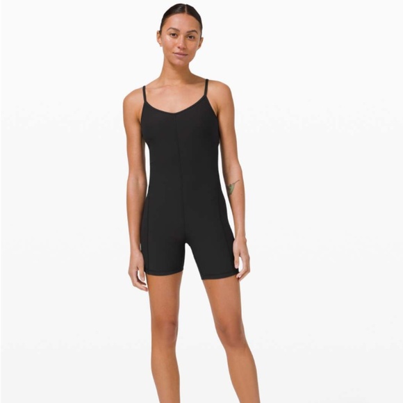 Lululemon Ribbed Contoured Yoga Unitard 6" Length - Picture 1 of 5